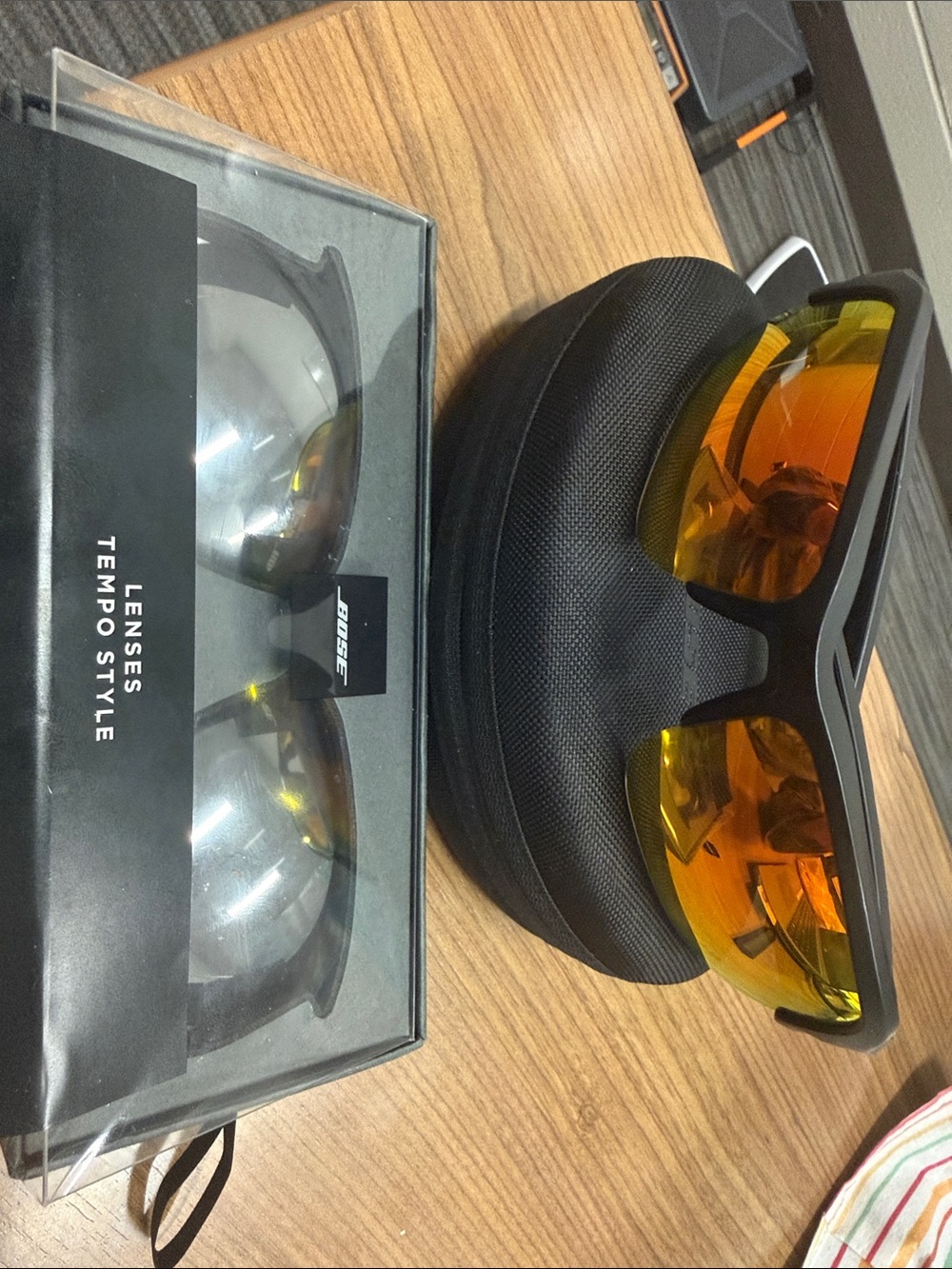 Bose Tempo Sport Sunglasses with Orange Mirror Lenses